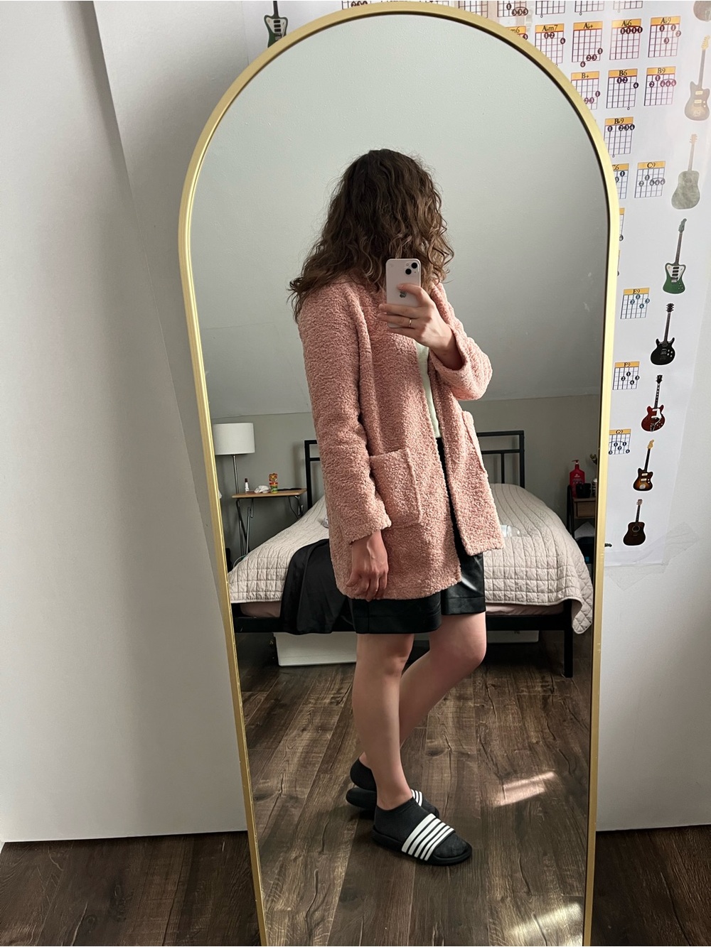 privy Peony Pink Teddy Open Cardigan, no button - Picture 2 of 4